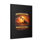 Pump Jack - Framed Matte Canvas Wall Art