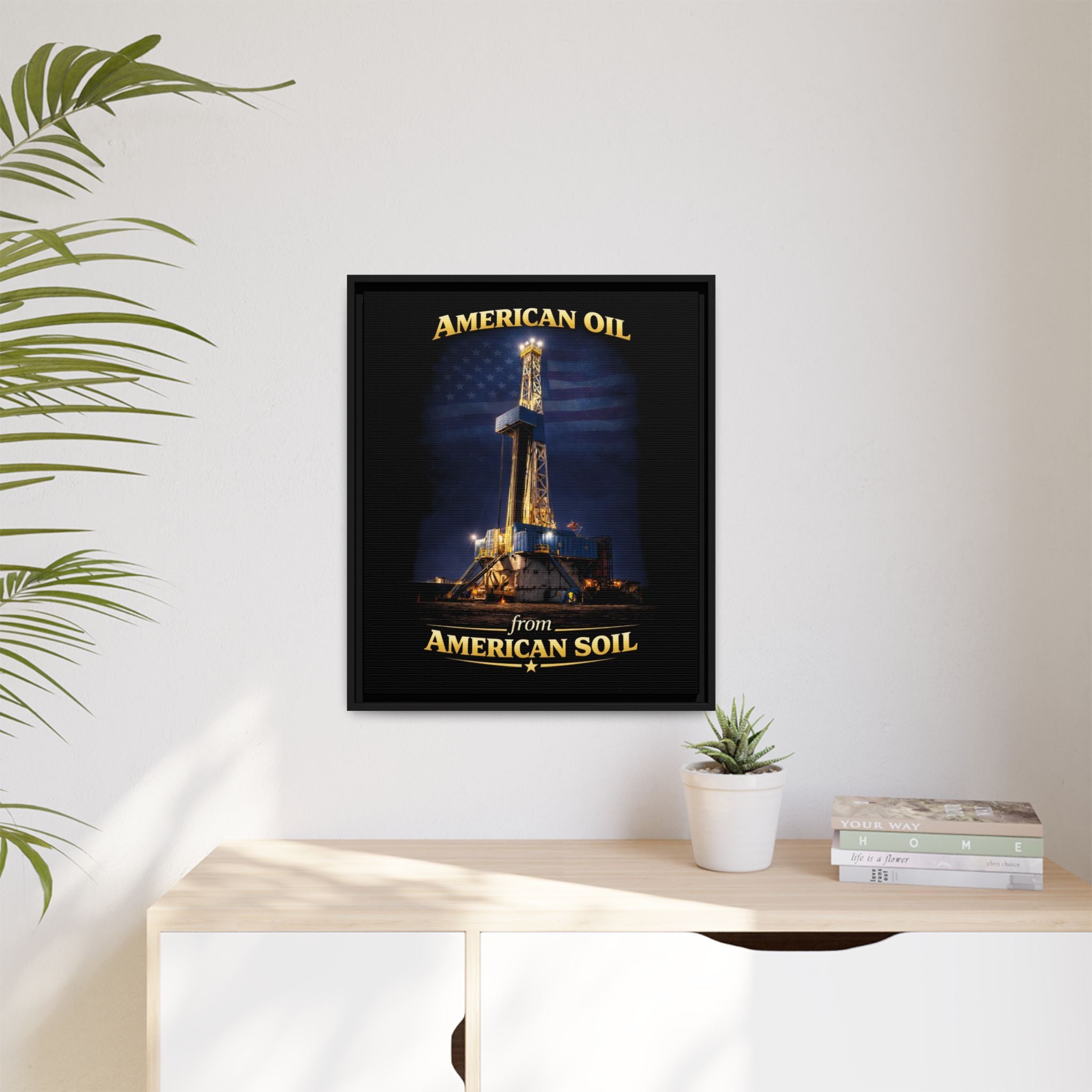 Derrick - Framed Matte Canvas Wall Art