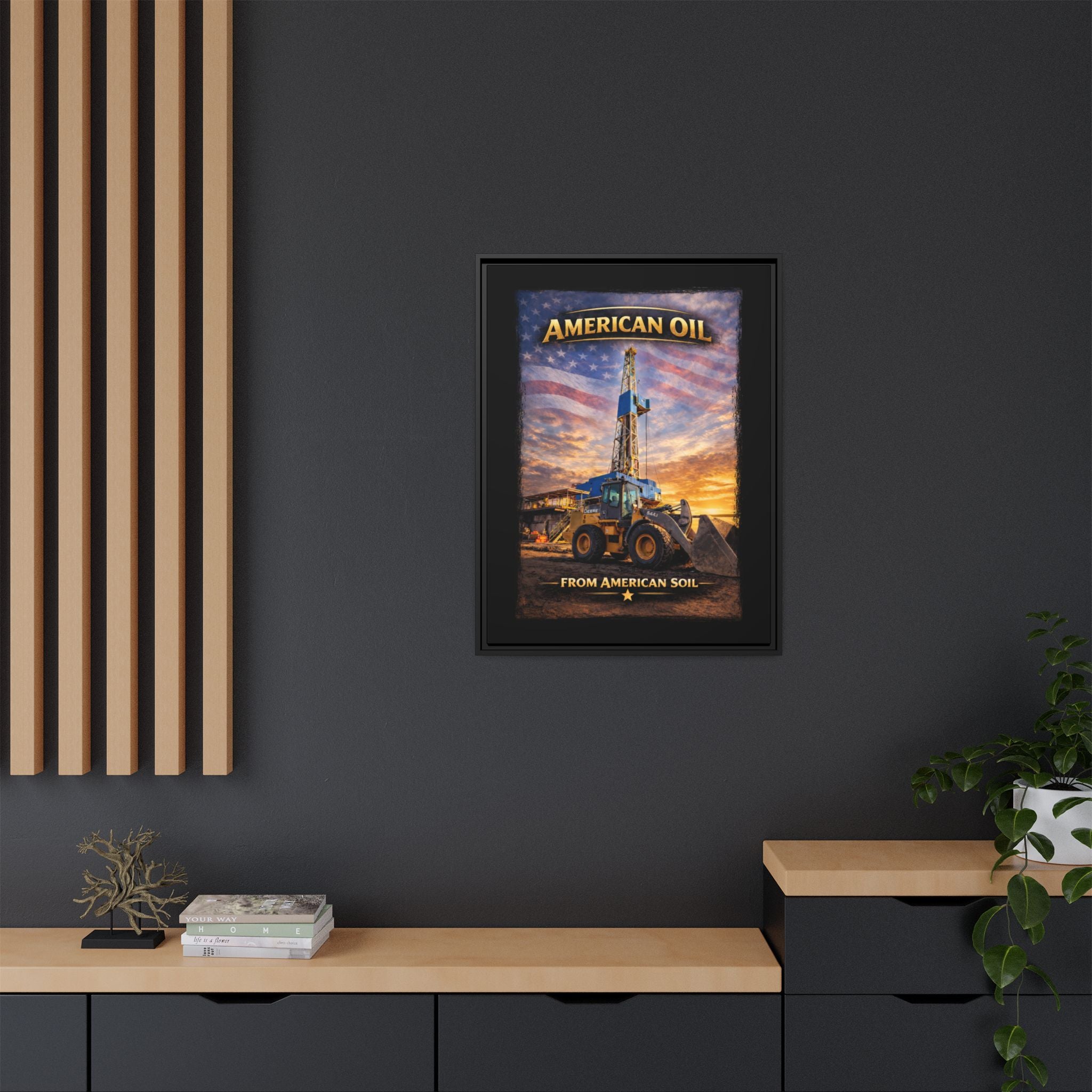 Front Loader - Framed Matte Canvas Wall Art