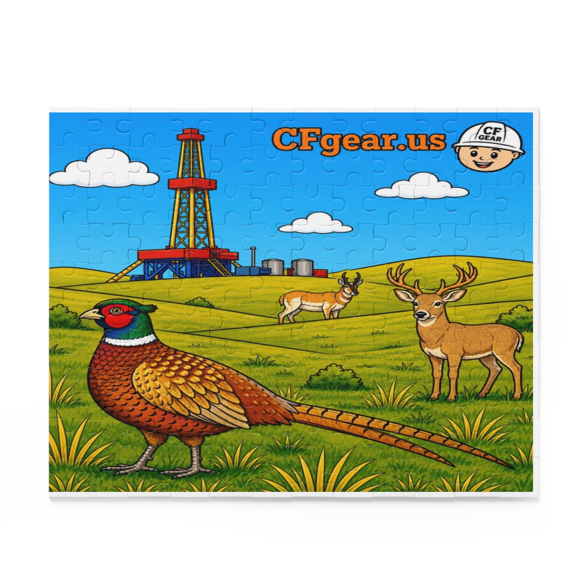 Animals and rig Jigsaw Puzzle (120/252/500 pcs) Kids collection