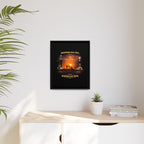 Oil Field - Framed Matte Canvas Wall Art