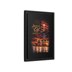 Ice Rig - Framed Matte Canvas Wall Art