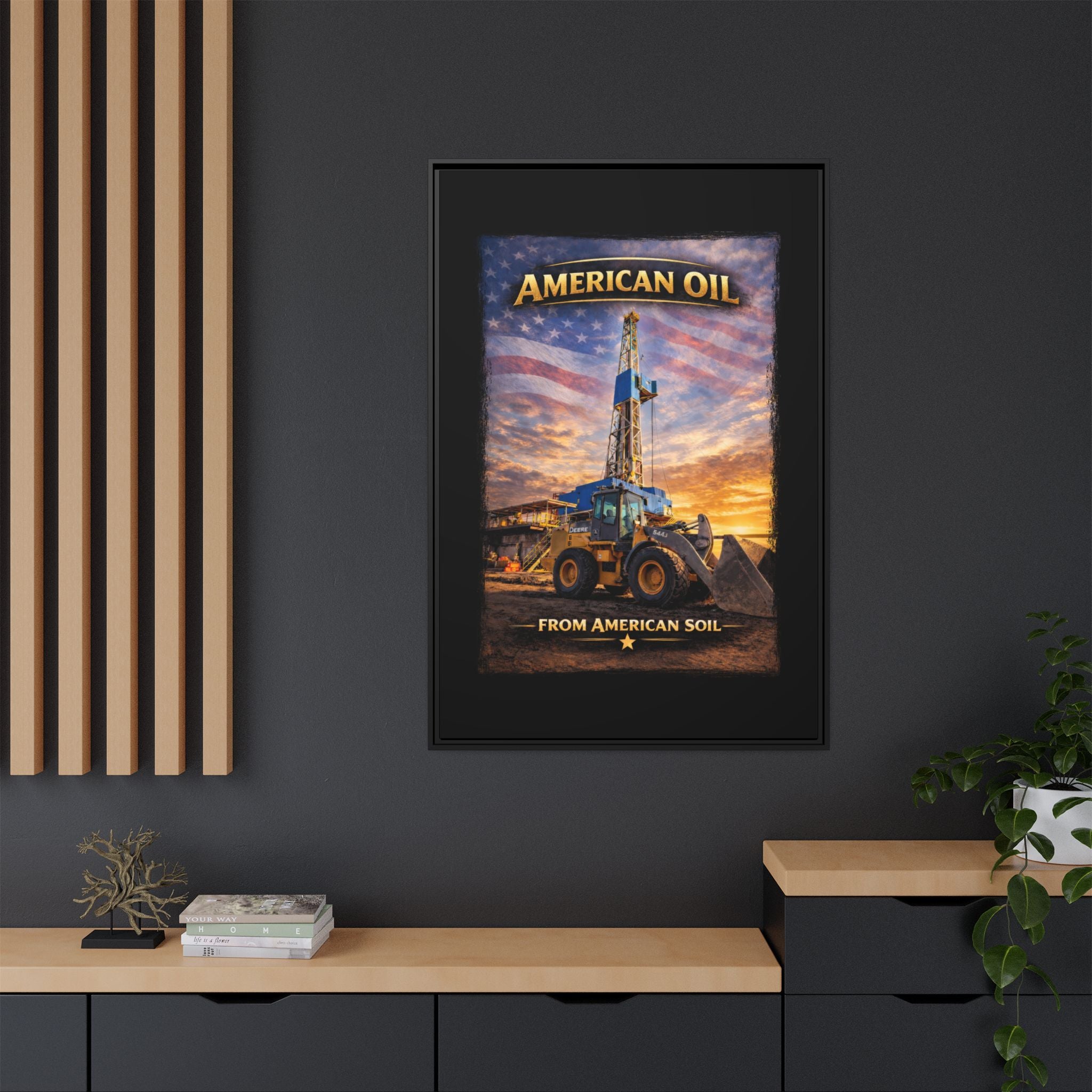 Front Loader - Framed Matte Canvas Wall Art