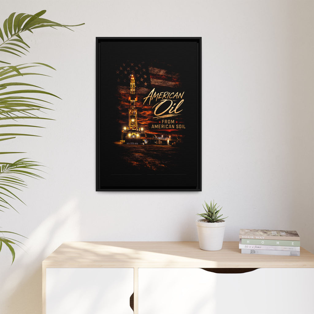 The Night Rig - Framed Matte Canvas Wall Art
