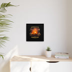 Oil Field - Framed Matte Canvas Wall Art
