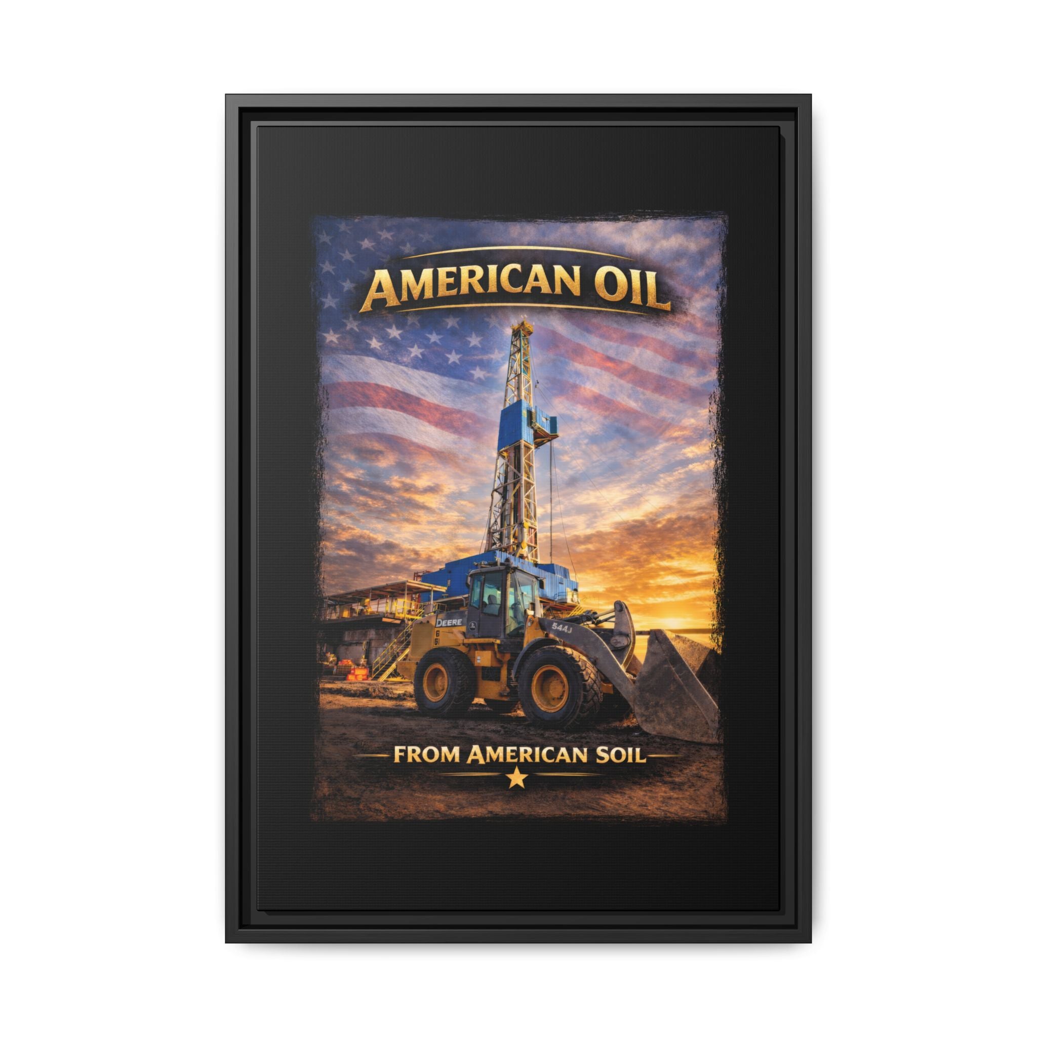 Front Loader - Framed Matte Canvas Wall Art