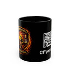 Oilfield QR Code Black Mug — American Oil & Soil Design (11oz/15oz)