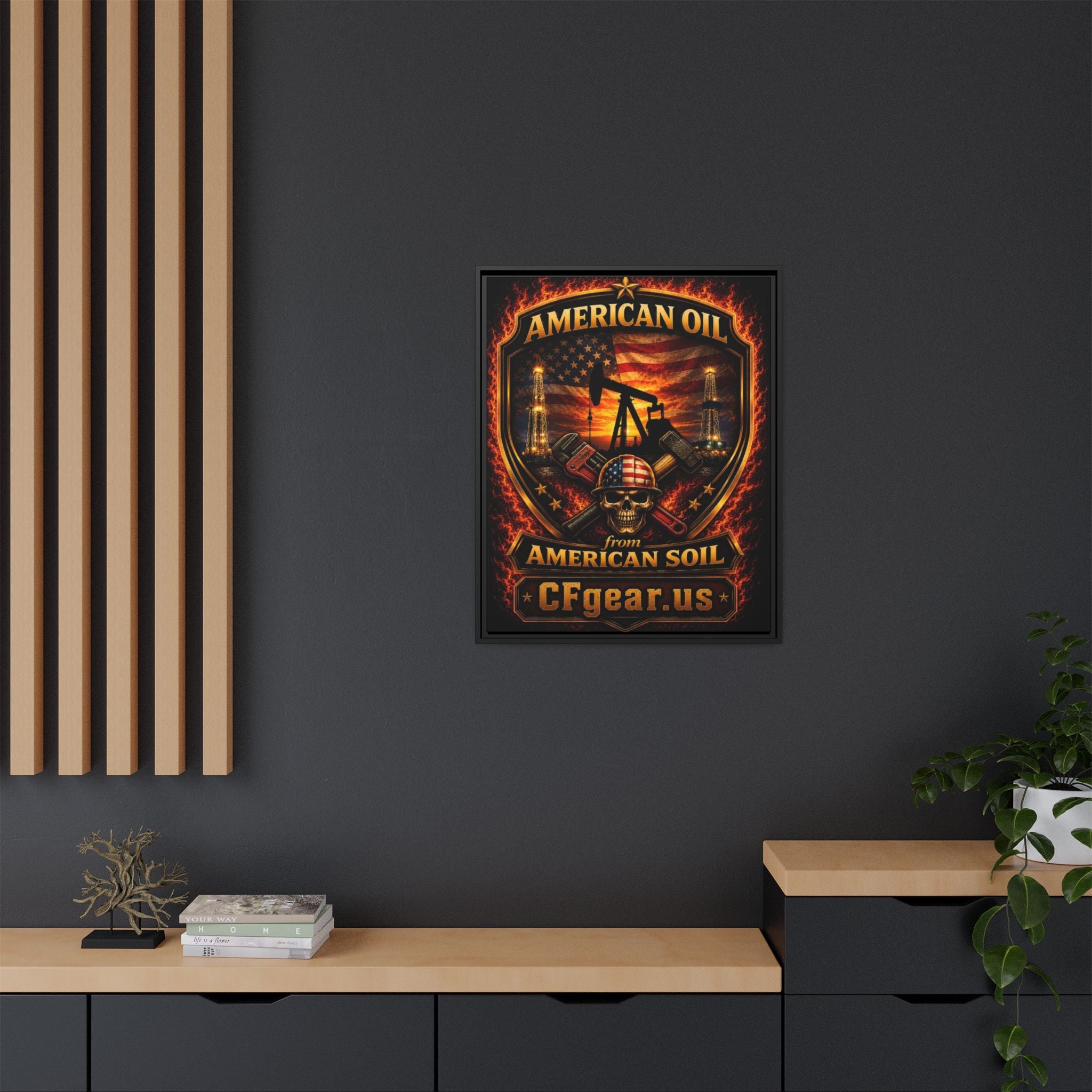 CFgear Crew Badge - Framed Matte Canvas Wall Art