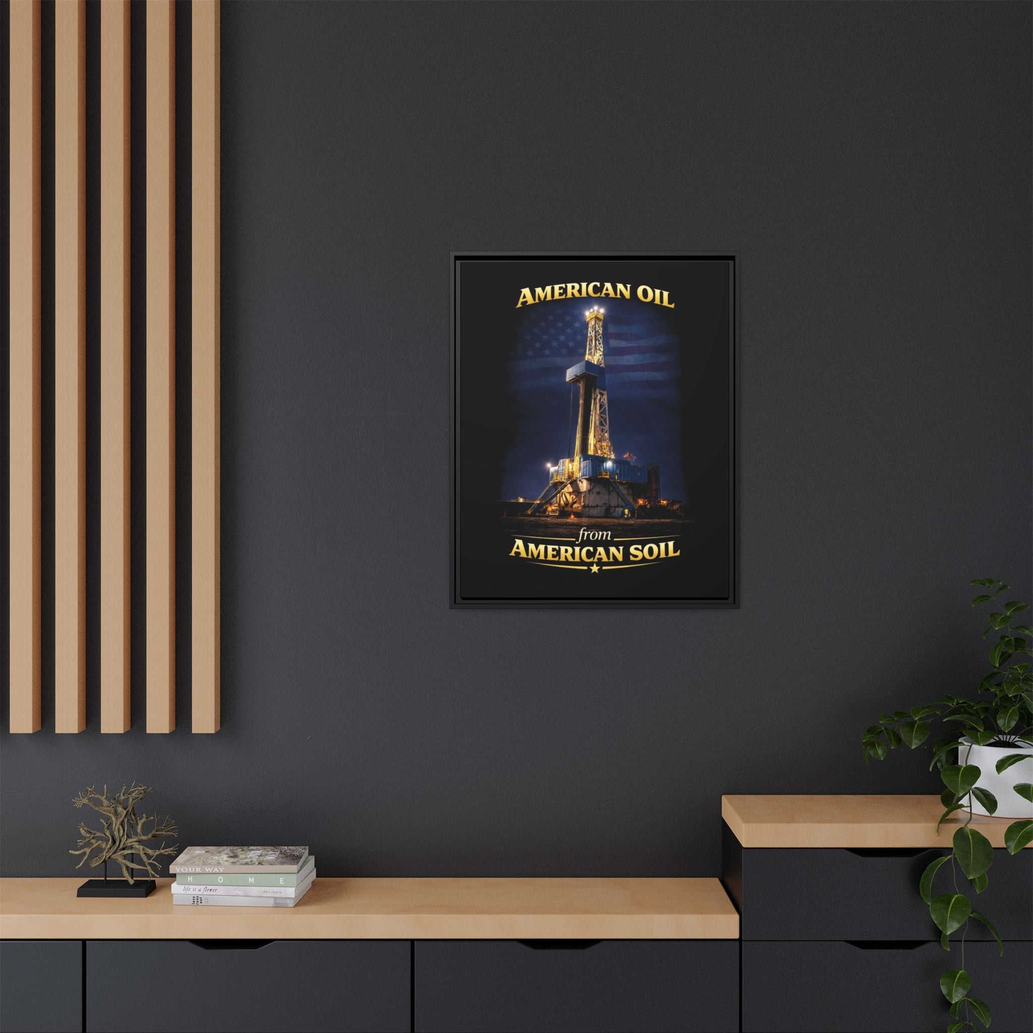 Derrick - Framed Matte Canvas Wall Art