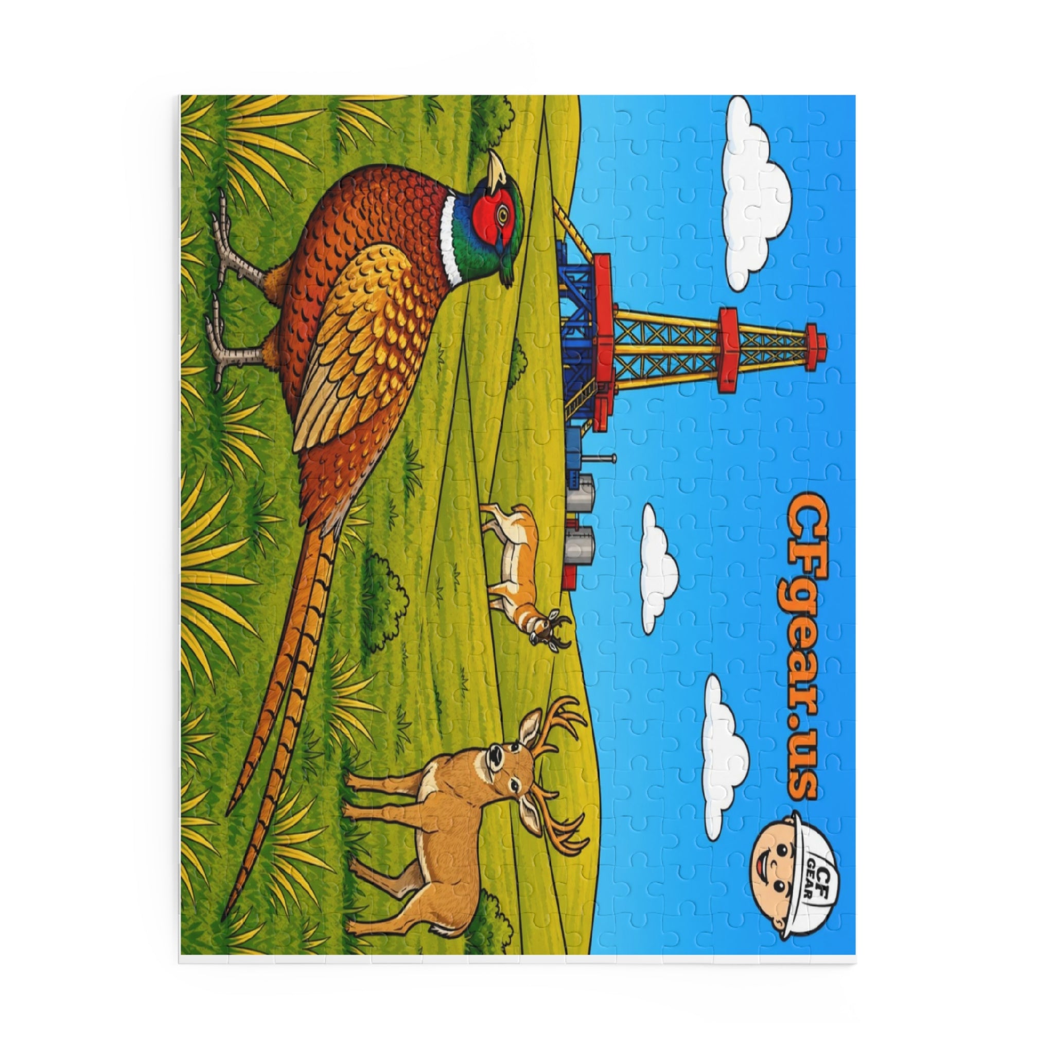 Animals and rig Jigsaw Puzzle (120/252/500 pcs) Kids collection