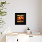 Pump Jack - Framed Matte Canvas Wall Art