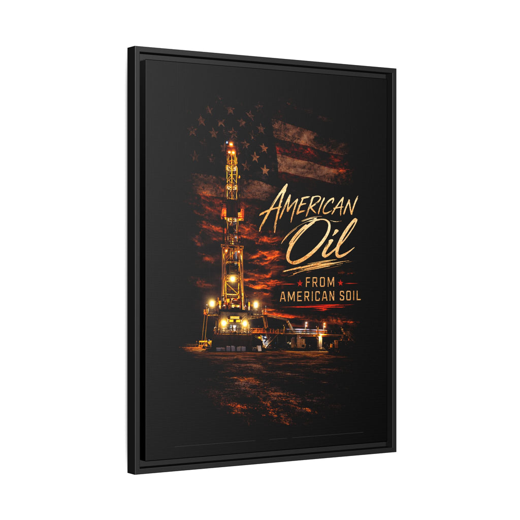 The Night Rig - Framed Matte Canvas Wall Art