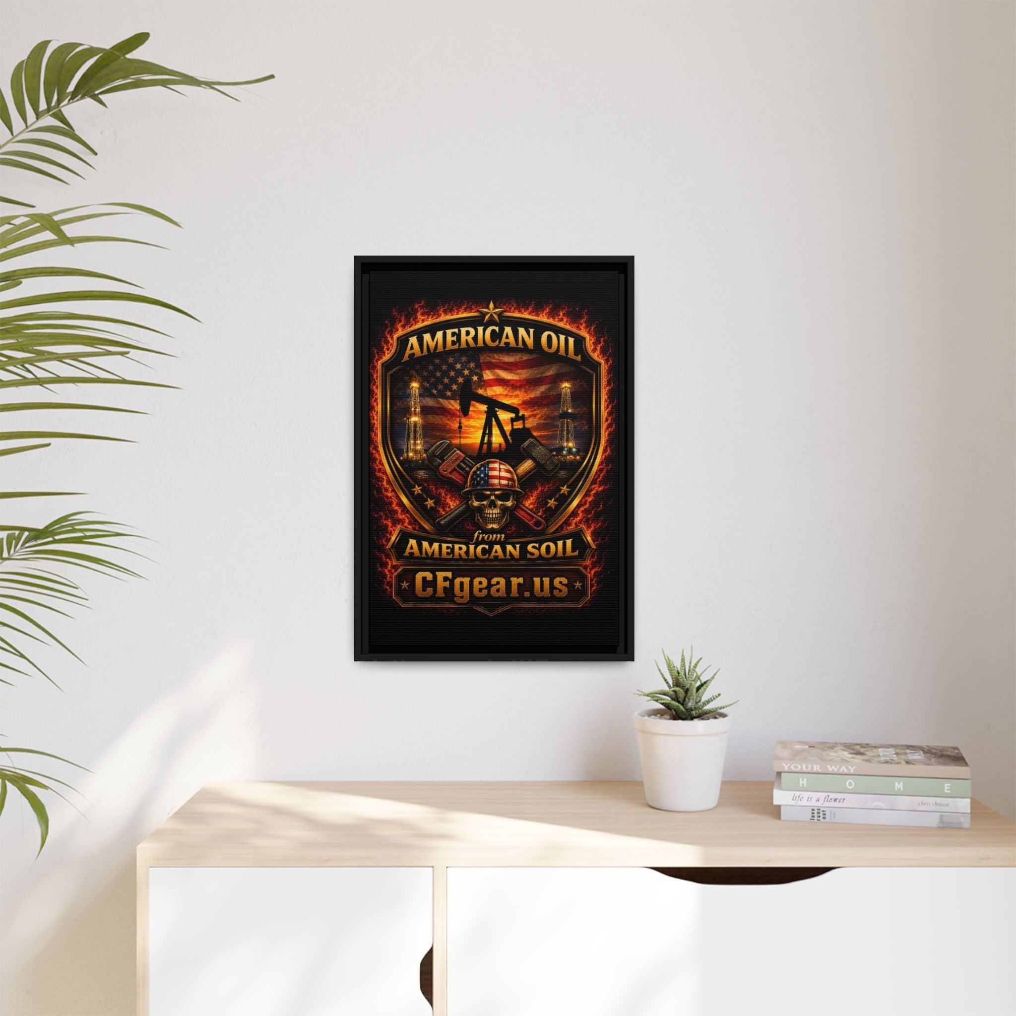 CFgear Crew Badge - Framed Matte Canvas Wall Art