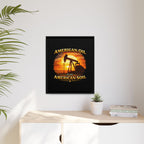 American Oil from American Soil - Framed Matte Canvas Wall Art