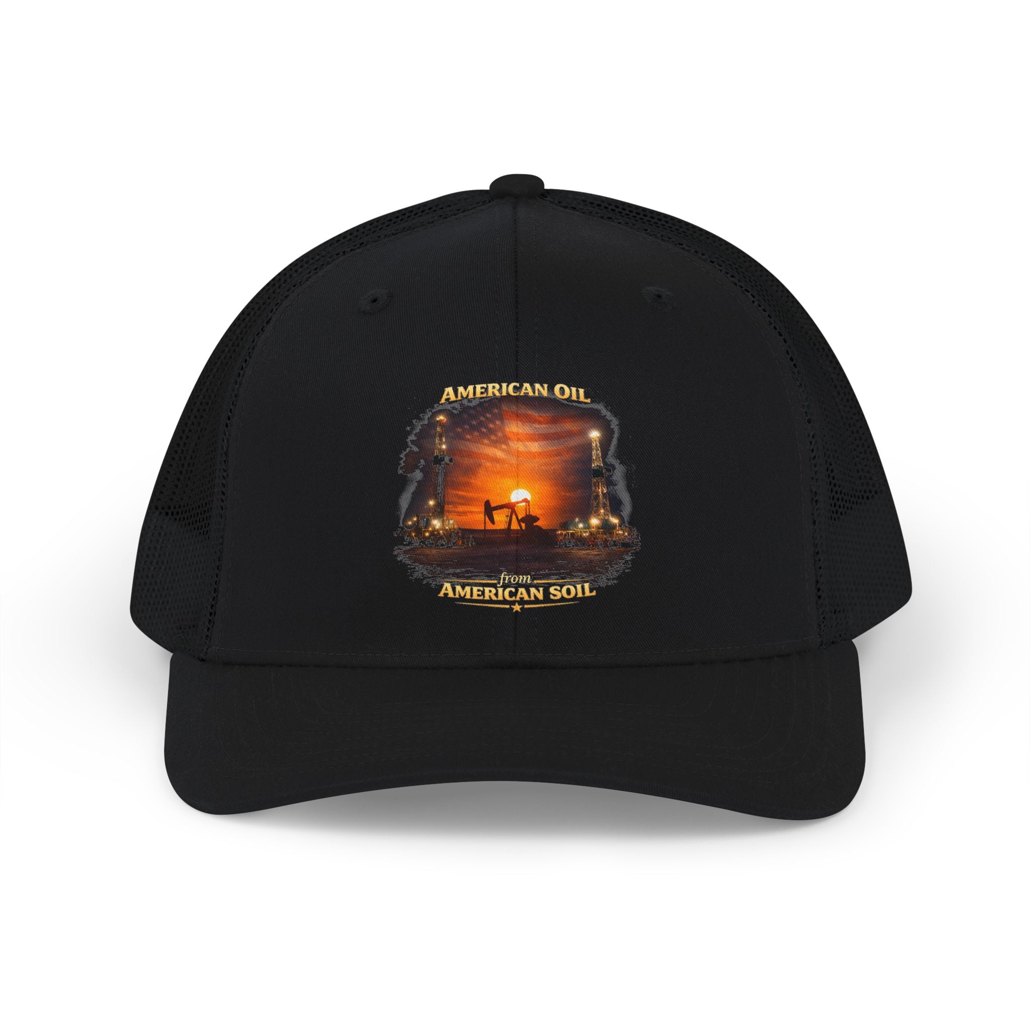 Oil Field Snapback Trucker Cap